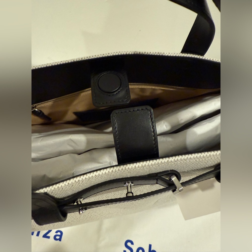 Proenza Schouler Cream and Black Tote Bag - Picture 9 of 11